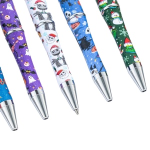 Bolígrafos Personalizables con Cuentas Navideñas - Bolígrafos de Tinta Negra al por Mayor para Profesores, Estudiantes, Material de Oficina - Product Image 3