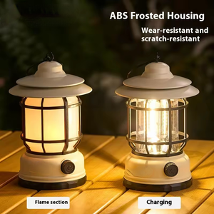 Charge de luminosité réglable et batterie Lampe de <span class=keywords><strong>camping</strong></span> à <span class=keywords><strong>deux</strong></span> styles pour soirée en plein air - Product Image 5