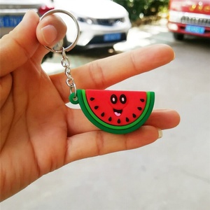 3d simulazione personalizzata 3D Avocado anguria fragola frutta portachiavi borsa <span class=keywords><strong>portamonete</strong></span> ciondolo giocattolo morbido in PVC - Product Image 5
