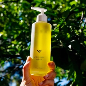 Aceite corporal reafirmante de algas Undaria de etiqueta privada, humectante ligero no graso, aceite de masaje corporal vegano - Product Image 4