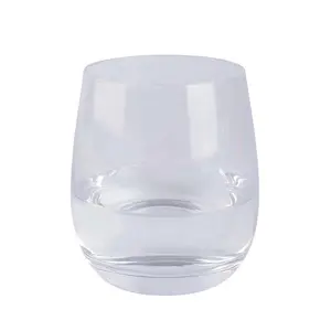 カスタマイズされたロゴエレガントな形のワインウイスキーカップ空白の昇華エスプレッソグラス小さな弾丸ショットグラス