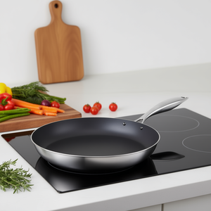 Sartén de Acero Inoxidable DB de 26 cm, Interior de Cerámica Antiadherente, Apta para Inducción, Diseño Moderno - Product Image 2