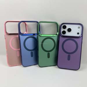 Funda Magnética <span class=keywords><strong>para</strong></span> Teléfono con Recubrimiento Electrolítico, Cubierta de Cámara Extraíble, Antihuellas, <span class=keywords><strong>para</strong></span> <span class=keywords><strong>iPhone</strong></span> 17 16 15 14 13 <span class=keywords><strong>12</strong></span> 11 <span class=keywords><strong>Pro</strong></span> con Paquete - Product Image 3