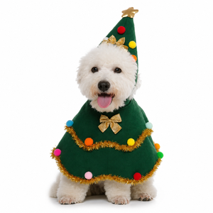 Costume de Noël pour chien et chiot, vêtements en polyester style dessin animé mignon pour chat, pour jeu de rôle, fête, accessoire pour animal de compagnie - Product Image 1