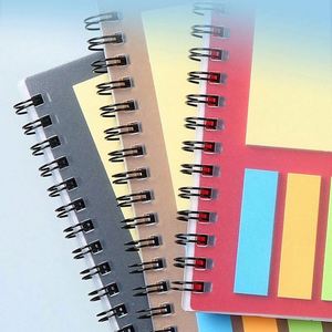 Wholesale A6 Cover Spiral Notebook Sticky Notes Logo Kraft <b>Notepad</b> With Pen for Sale Custom Promotional Gifts - Product Image 6