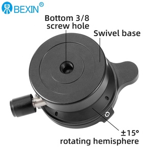 BEXIN 3/8 Zoll Schrauben blase 360 Grad Schweizer Stativ Nivel lier basis für die Jagd Stativ Stand Pan Tilt DSLR Kamera Fotografie - Product Image 3