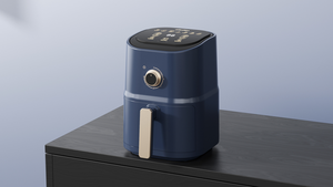 Electrodomésticos de cocina baratos de fábrica Airflyer Freidora de aire de pequeña capacidad 3L con estante antiadherente con control de perilla de temporizador - Product Image 5