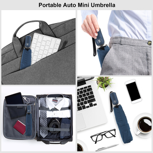 <span class=keywords><strong>Parapluie</strong></span> pliant compact de voyage pour adultes, 21 pouces, en pongé 210T, ouverture <span class=keywords><strong>automatique</strong></span>, poignée plate, impression personnalisée, pour femmes - Product Image 3