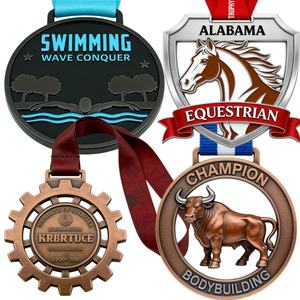 Fabricant de badges en alliage de zinc métallique 3D en relief plaqué or avec logo et design personnalisés - Cadeaux promotionnels anciens/modernes - Product Image 2