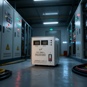 Высокоэффективные однофазные стабилизаторы напряжения переменного тока 10 кВА с LED-дисплеем, медные, для дома и мастерских - Product Image 1