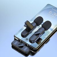 Microphone Lavalier Cardioïde Sans Fil 2-en-1 en Métal avec Réduction de Bruit Type-C/Pour iPhone Léger Portable Mini Micro pour Vlog