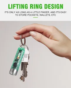 Đèn pin Helius <span class=keywords><strong>Mini</strong></span> móc khóa LED sạc lại được, di động, từ tính, USB, công suất cao, dùng cho cắm trại, tầm xa - Product Image 4