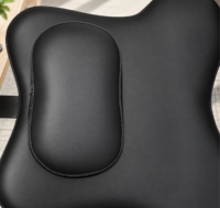 Chaise de bureau ergonomique à assise croisée avec dossier réglable en hauteur, siège large et pivotant sur roulettes
