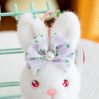 En gros, Peluche Lapin Multi-Styles Habillée avec Jupe en Dentelle et Nœud, et Ours en Peluche Moelleux Assis, pour Décoration de Chambre et Cadeau d'Anniversaire pour Filles