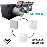 Aire Acondicionado Central Siemens con Ductos, 3 Zonas, Control de Persianas Motorizadas por Wi-Fi, Unidad de Control, Refrigeración/Calefacción Comercial, Alimentación por CA