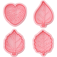 Feuille série plastique feuille d'érable 3D dessin animé Cookie timbres bricolage argile écaille de tortue sucre imprimé Biscuit