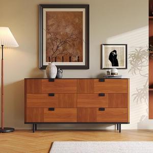 Xishi Yumi Ten Billion Medieval French Teak Gabinete de zapatos de chapa de madera maciza Almacenamiento de entrada informal moderno con función portátil - Product Image 1