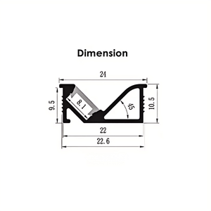 Luz LED Linear Recessada Mini <span class=keywords><strong>2026</strong></span> com Perfil de Alumínio para Armários de Armazenamento - Product Image 2