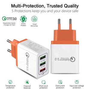 Chargeur mural USB 30W, 3 ports, charge rapide, pour téléphone portable <span class=keywords><strong>Huawei</strong></span> <span class=keywords><strong>P30</strong></span> <span class=keywords><strong>Pro</strong></span>, vente en gros, QC3.0 - Product Image 6