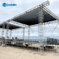 Estructura de armazón de aluminio de gran venta para escenarios de conciertos al aire libre y exhibiciones.