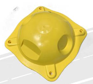 Señal de Advertencia de Seguridad Vial de Alta Visibilidad, Reflectante, de Plástico, Tipo Ojo de Gato, Duradera, de 2 Tiempos - Product Image 3