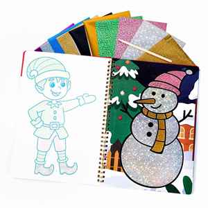 Amazing Christmas Crafts Party Favors Toy Fun Supplies <b>Creative</b> Birthday <b>Gift</b> Foil Art Craft Activity for Kids - Product Image 4