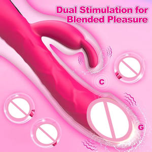 Vibratore con Display LCD, 9 Potenti Vibrazioni, Stimolatore Clitorideo, Dildo Realistico, Vibratore Punto G, Vibratore Rabbit per Donna - Product Image 4