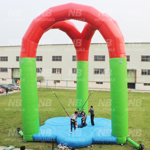 Outdoor Inflatable <b>Trampoline</b> Bungee Jumping Equipment Price for Sale Playground Sport Game PVC Commercial Inflatable Outdoor Ve - Product Image 1
