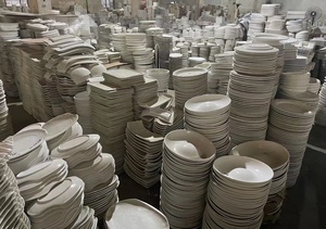 Meilleur prix pour des assiettes en céramique blanches, assortiment d'assiettes à dîner de différentes tailles pour la maison et l'hôtel - Product Image 5