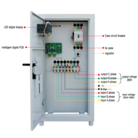 Industrielle Svc 50kva 80kva 100kva 150kva 200kva 3 Phase Servo Puissance Tension Régulateur 380V Triphasé Tension Stabilisateurs