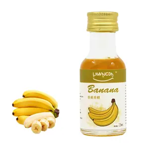 Halal embalagem de banana para sorvete, concentrado de calor estável, empacotamento de varejo com 28ml, essência de banana para assar sorvete, bolo em pó de proteína