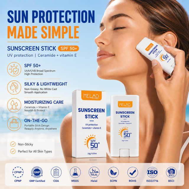 Private Label Wholesale Spf 50 Sunscreen Waterproof Moisturizing Long Lasting Sun Block Mineral Sunscreen Stick