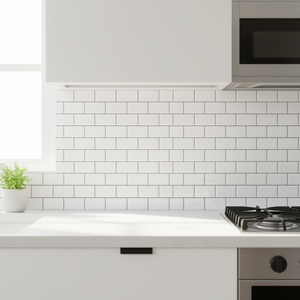 Pegatina Decorativa Rectangular Blanca y Negra para Pared, Adhesiva, de PVC Brillante, Resistente al Agua, para Decoración del Hogar - Product Image 2