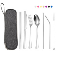 Ensembles de vaisselle Pure Couverts en acier inoxydable Couverts Set d'ustensiles de cuisine Set de couverts de table