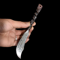 Chine Longquan tout-en-un manuel forgeage couteau à thé en acier inoxydable fil torsadé poignée aiguille à thé