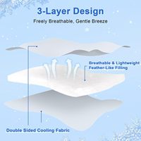 Couette d'été matelassée respirante et moderne, rafraîchissante, écologique, Q-Max>0.5, Arc-Chill, légère, double face rafraîchissante