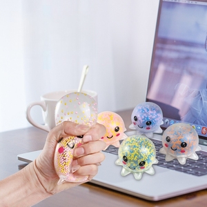 Jouet pieuvre lumineux en TPE souple, jouet à presser anti-stress pour enfants et filles - Product Image 6