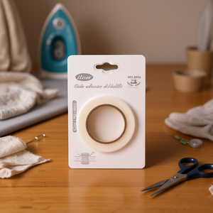 เทปฟิวส์เบิลสองหน้า ขนาด 10 มม. x 10 หลา สำหรับเย็บริมและเสริมผ้า - Product Image 2