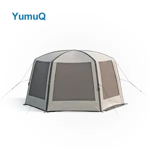 Yumuq 4M 4-persoons Luchtdichte Grote Opblaasbare Lucht Familietunnel Strakke Toeristische Campingtent Te Koop