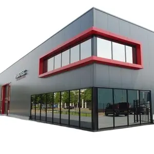 공장 건물 창고를 위한 경량 명확한 경간 강철 구조 창고 사무실 금속 지붕 구조 가벼운 강철