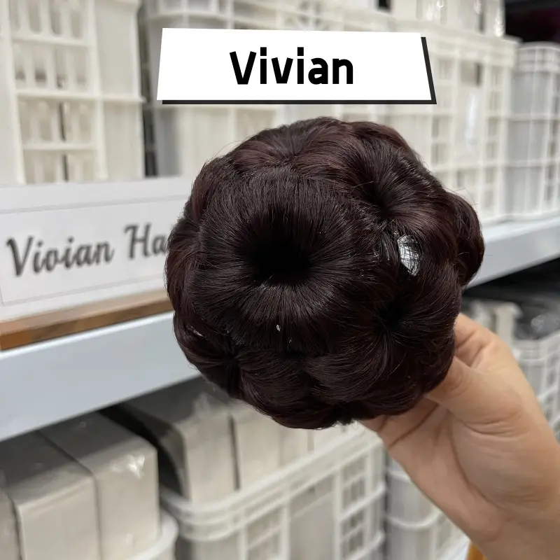 Vivian Haar gute Qualität Geflochten Leicht zu dekorieren rundes Brötchen haar
