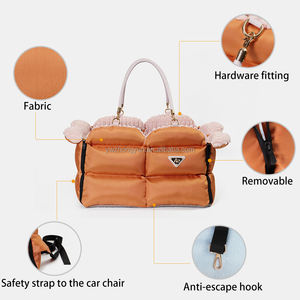 Neues Design <span class=keywords><strong>Dog</strong></span> Booster Sitzbett Mode Cute Puppy Carrier Hunde bett für Auto - Product Image 6