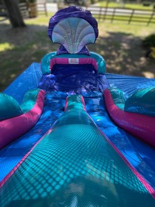 Castello Gonfiabile, Casa Rimbalzante, Combo Scivolo e Castello Gonfiabile a Tema Sirena per Bambini e Adulti con Ventilatore - Product Image 6