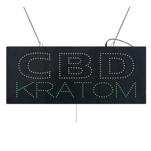 Enseigne publicitaire de pharmacie C-B-D KRA-<span class=keywords><strong>TOM</strong></span> de 11*27 pouces, haute luminosité, affichage LED intérieur, signalisation LED ouverte pour pharmacie - Product Image 2