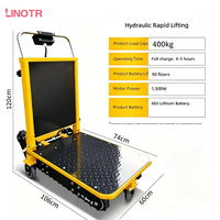 Chariot monte-escaliers électrique portable 400 kg max. Capacité de charge réglable, angle de travail ajustable, cadre en acier thermolaqué, service OEM