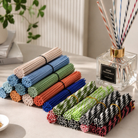 Bâtonnets diffuseurs écologiques en fibre de roseau, couleur personnalisée noire, pour diffusion de parfum