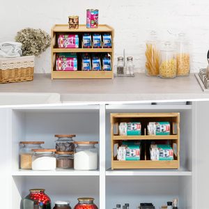 Bambu kiler için organizatör olabilir, insan ve evcil hayvan gıda kutuları için organizatör raf olabilir, <span class=keywords><strong>FIFO</strong></span> tasarım - Product Image 3