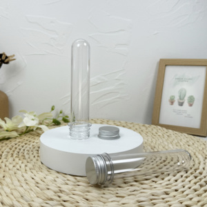 ขวดน้ำพลาสติกเกรดอาหาร45มม. 32มม. หลอดทดลองพลาสติก PET มีสินค้าในสต็อก - Product Image 5