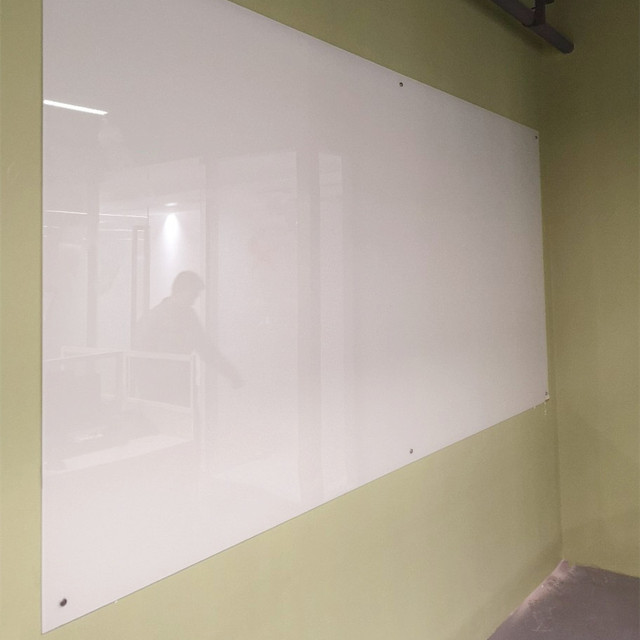 Tempered Glass Writing Board, 48 X 72 Inches, Magnetic Dry Erase Wall Mounted White Board for Meeting Office