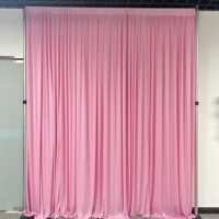 Tissu de fond de scène en soie de lait blanc de haute qualité, voile transparent respirant pour rideau, séparateur de pièce de mariage, décoration intérieure